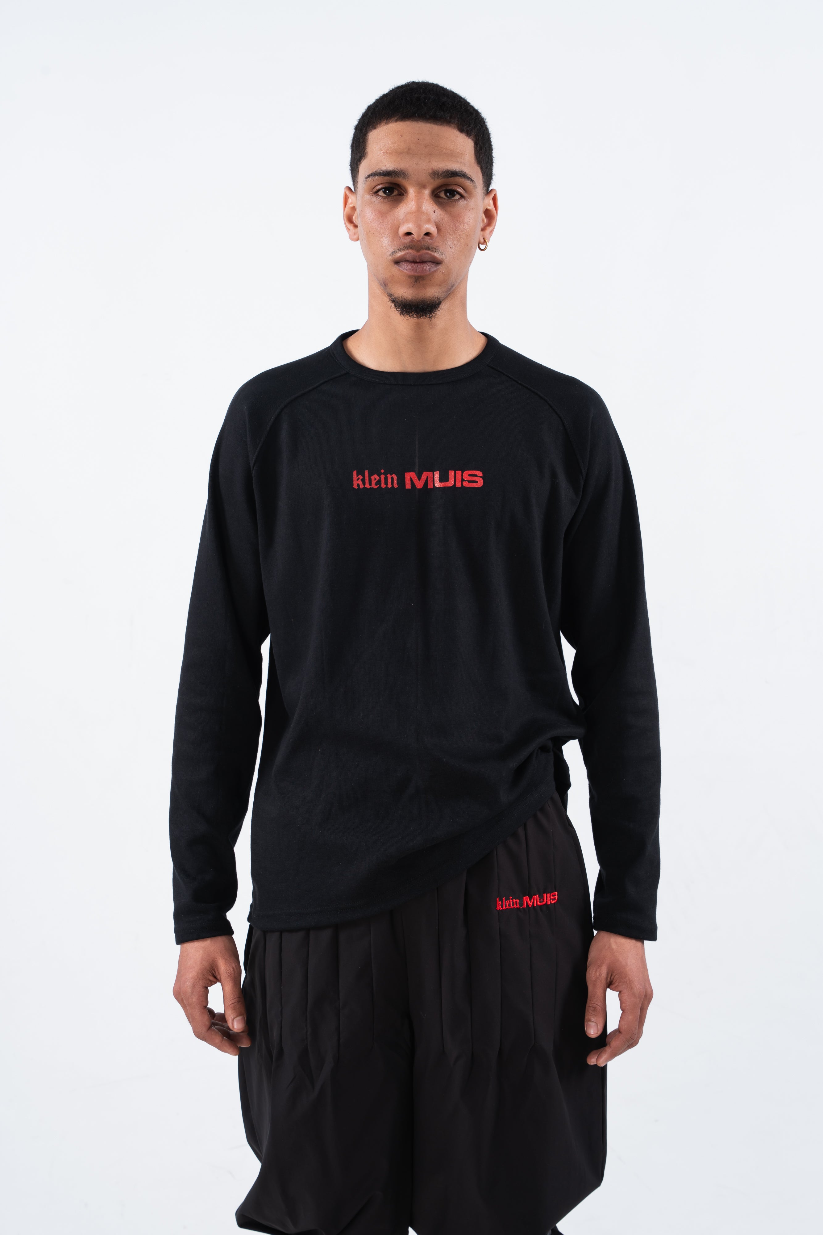 Black Longsleeve Raglan T-Shirt