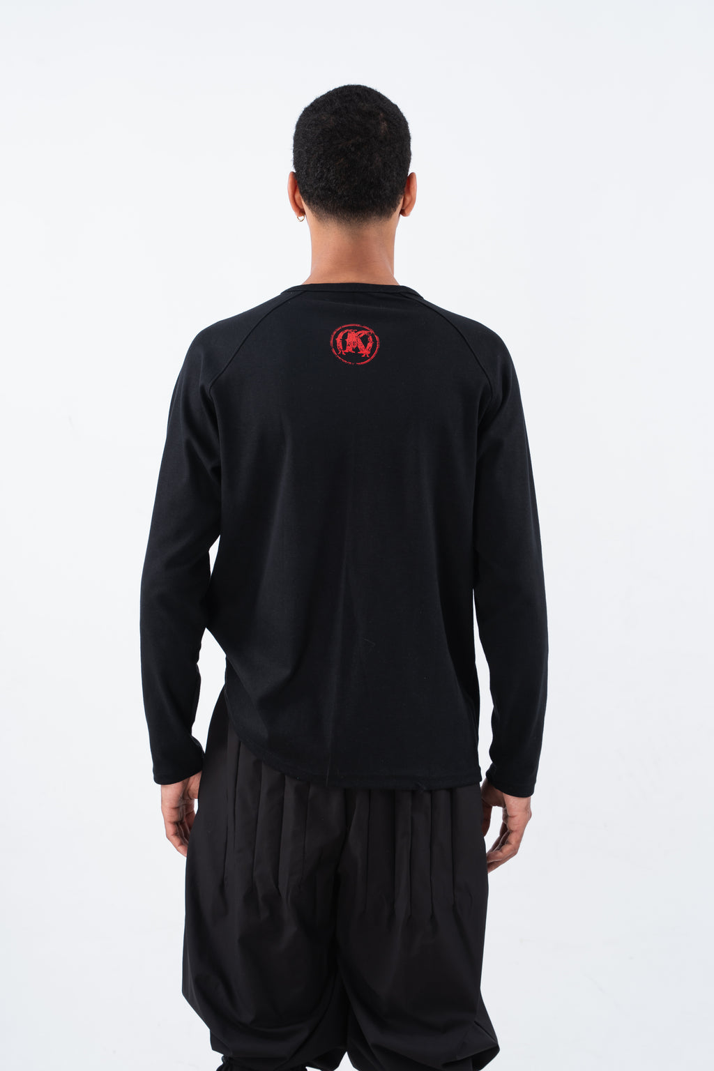 Black Longsleeve Raglan T-Shirt