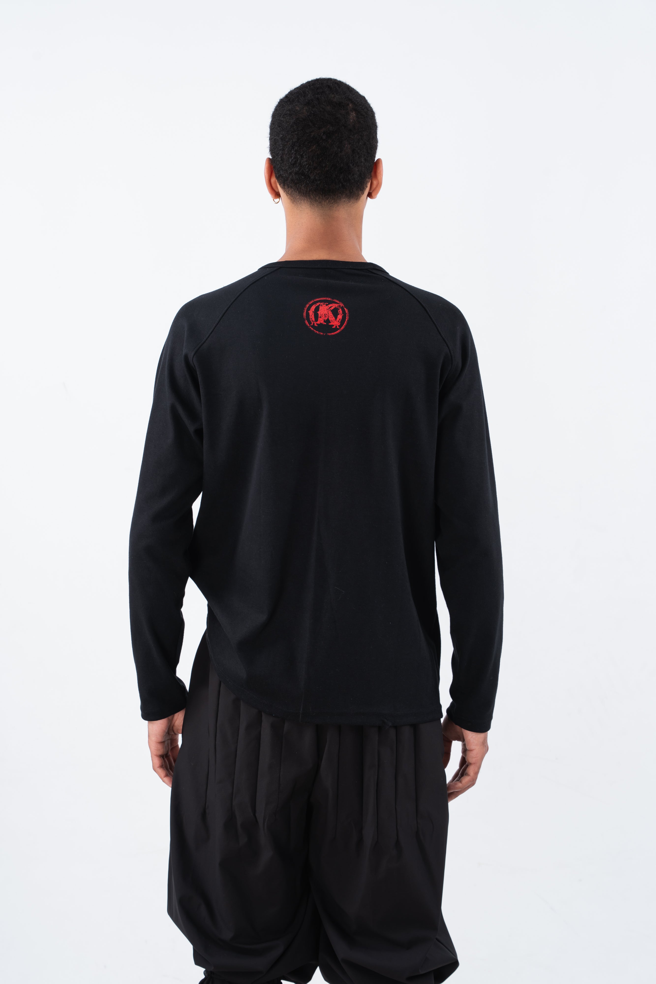 Black Longsleeve Raglan T-Shirt