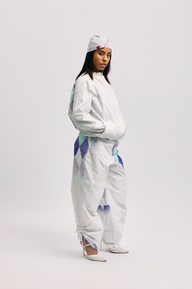Diamond Pattern Tracka Jacket