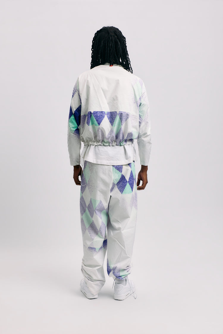 Diamond Pattern Tracka Jacket