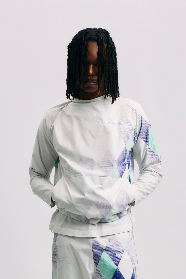 Diamond Pattern Tracka Jacket