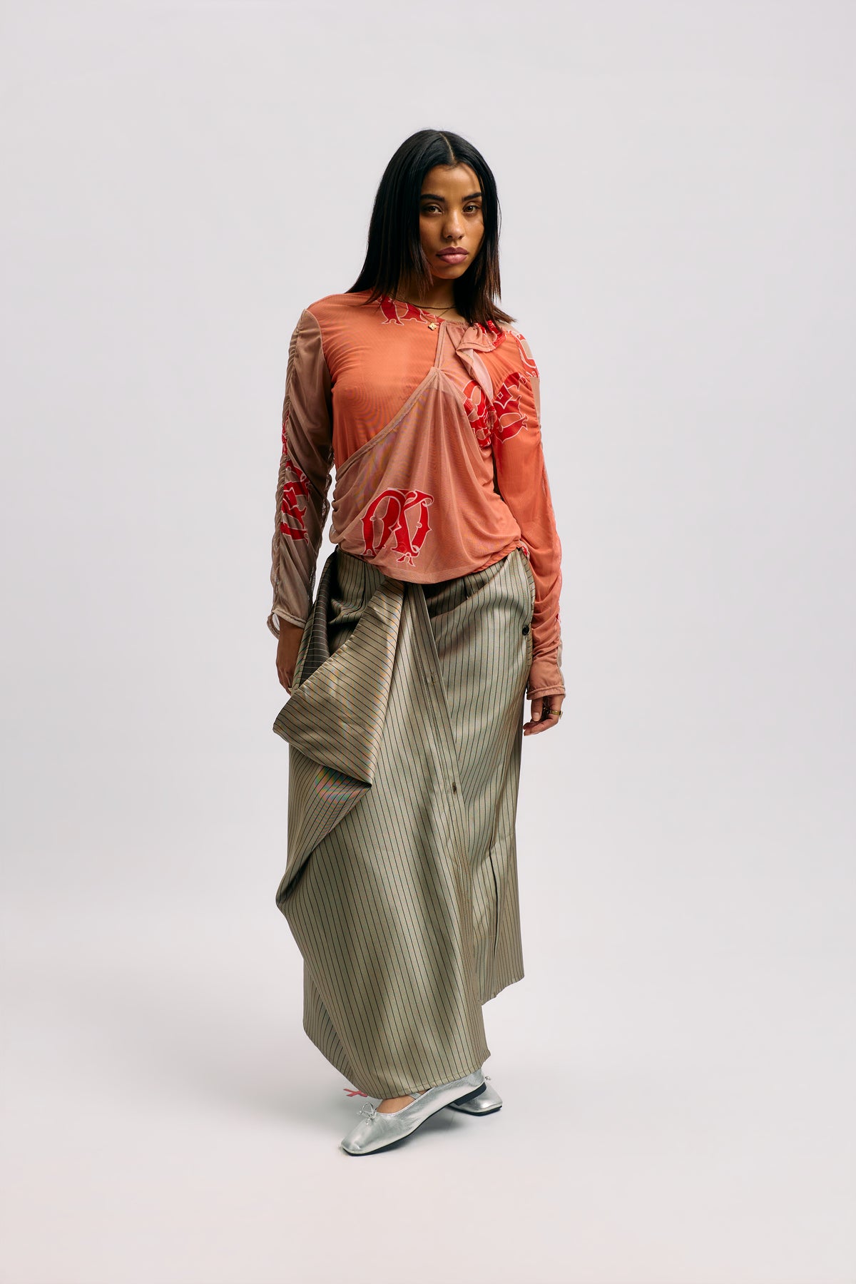 Longsleeve Mesh Top