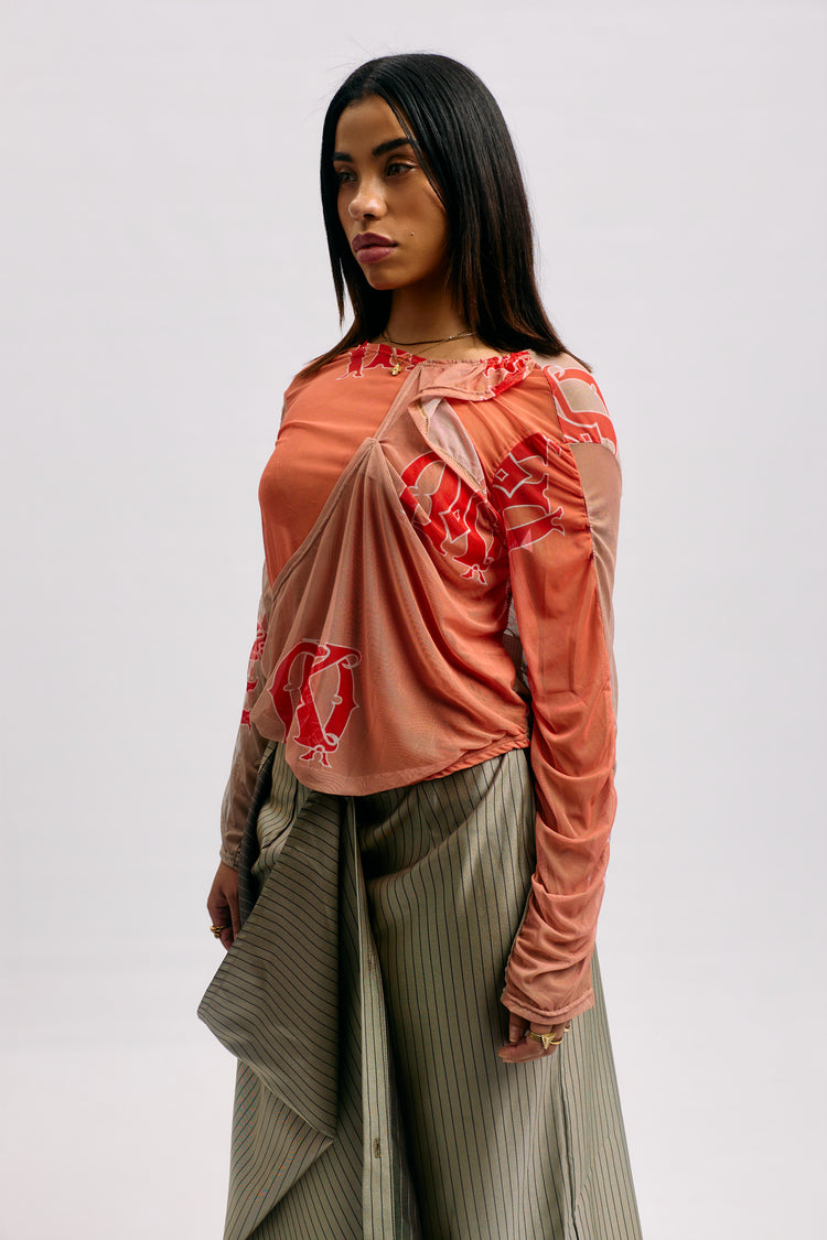 Longsleeve Mesh Top