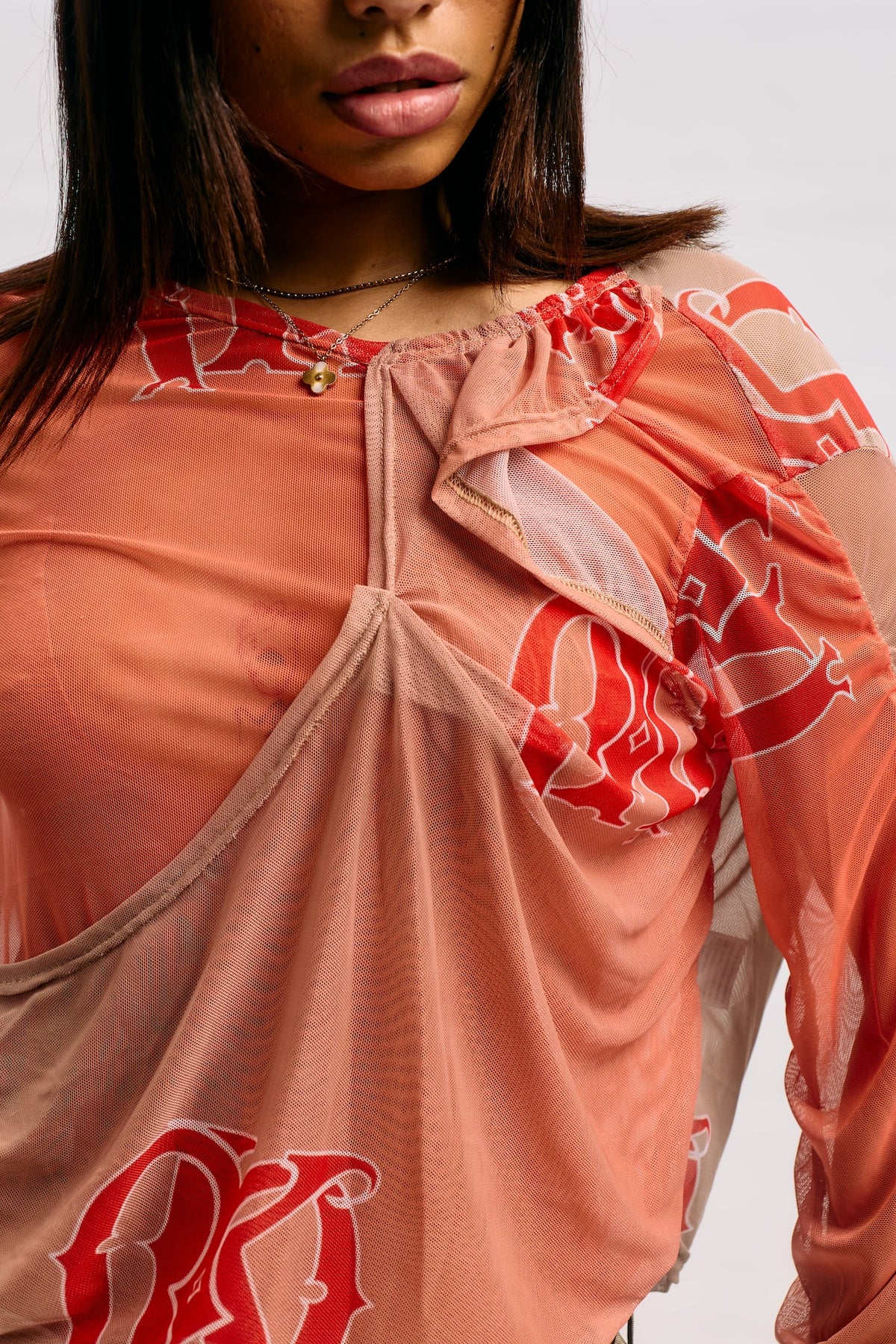 Longsleeve Mesh Top